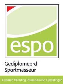ESPO diploma Gediplomeerd Sportmasseur